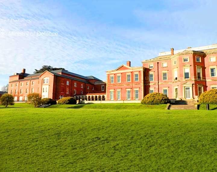 Defence Medical Rehabilitation Centre (DMRC), Stanford Hall, Stanford Hall, Nottinghamshire — Wider external view showing the overall scale of the development within its landscaped setting