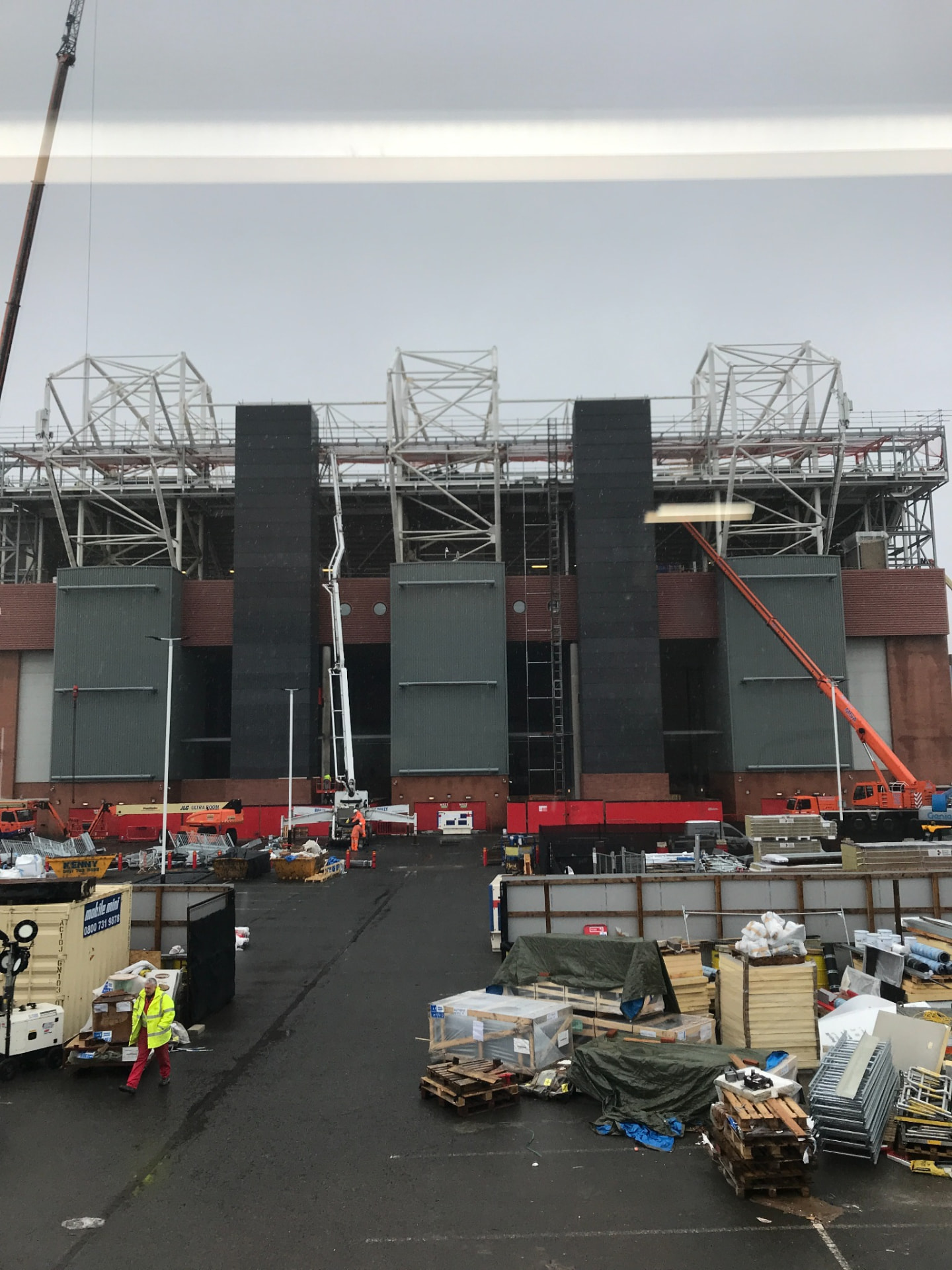 MUFC Accessibility Works, Manchester — Site view during construction works
